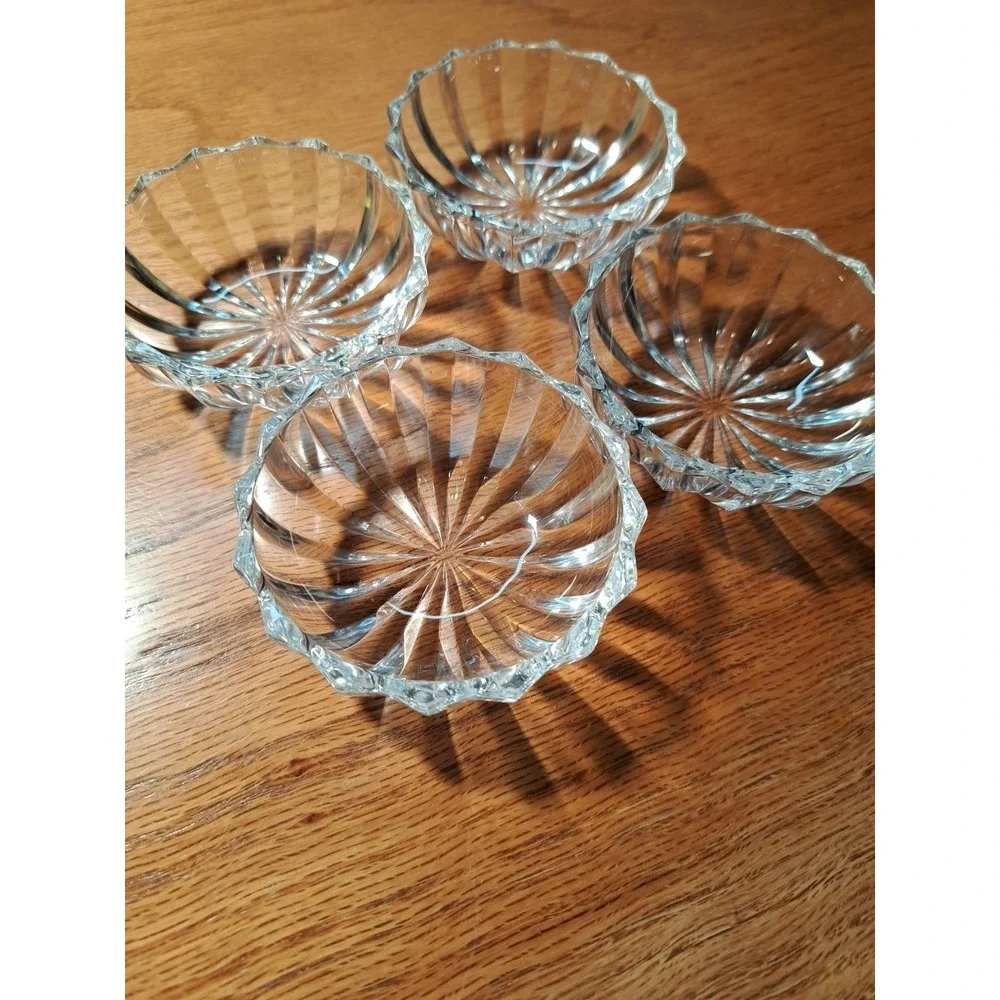 Mikasa Sunbeam Crystal Condiment Bowls Set Of 4, 3